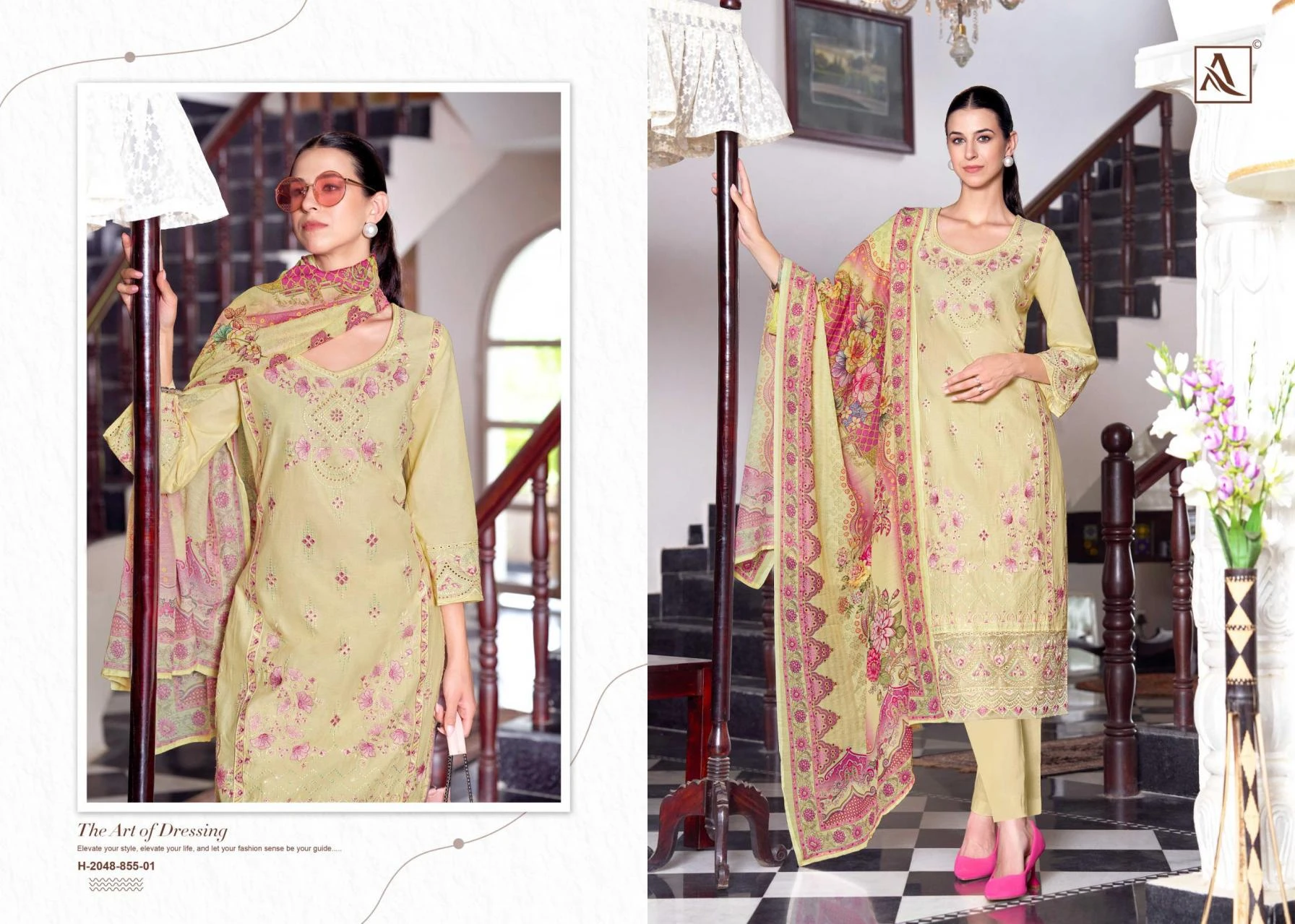 alok the libas lawn cotton modern pakistani suits