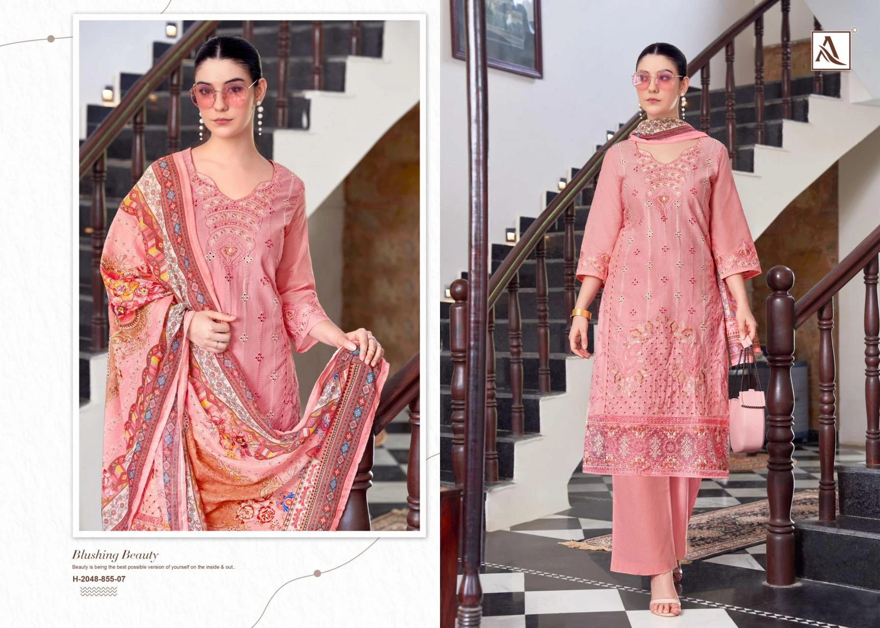 THE LIBAS Readymade Salwar Suits wholesale LAWN COTTON - Ethnicaa thumbnail 2