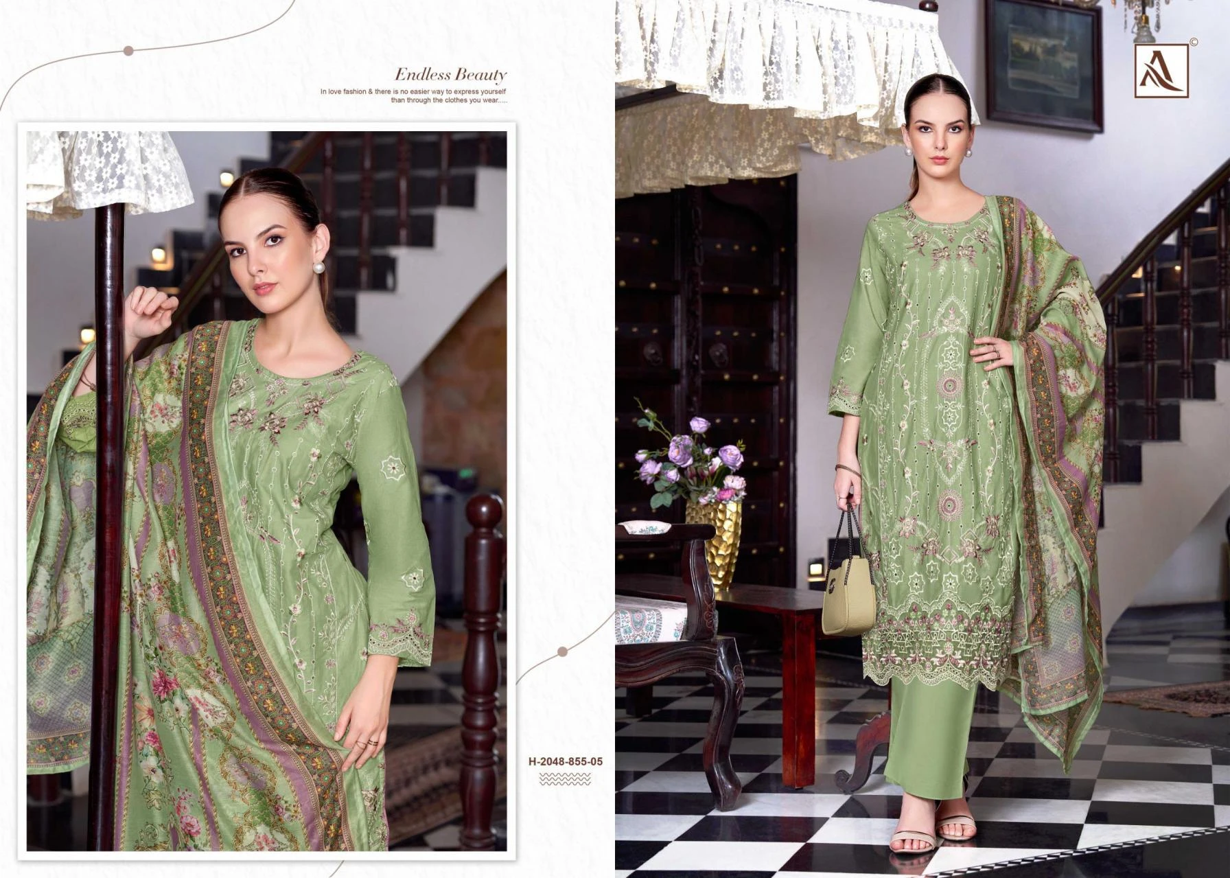 THE LIBAS Readymade Salwar Suits wholesale LAWN COTTON - Ethnicaa thumbnail 6