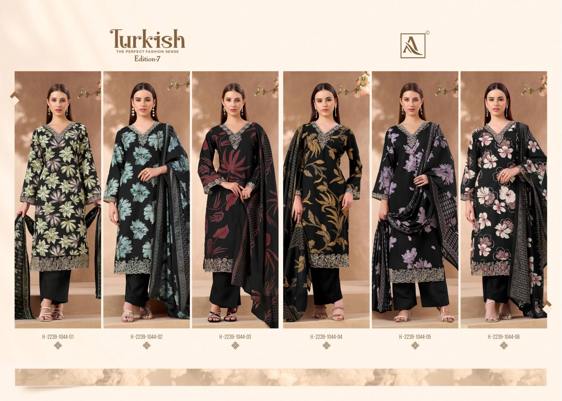 TURKISH VOL 7 Salwar Suits wholesale VISCOSE RAYON - Ethnicaa thumbnail 5