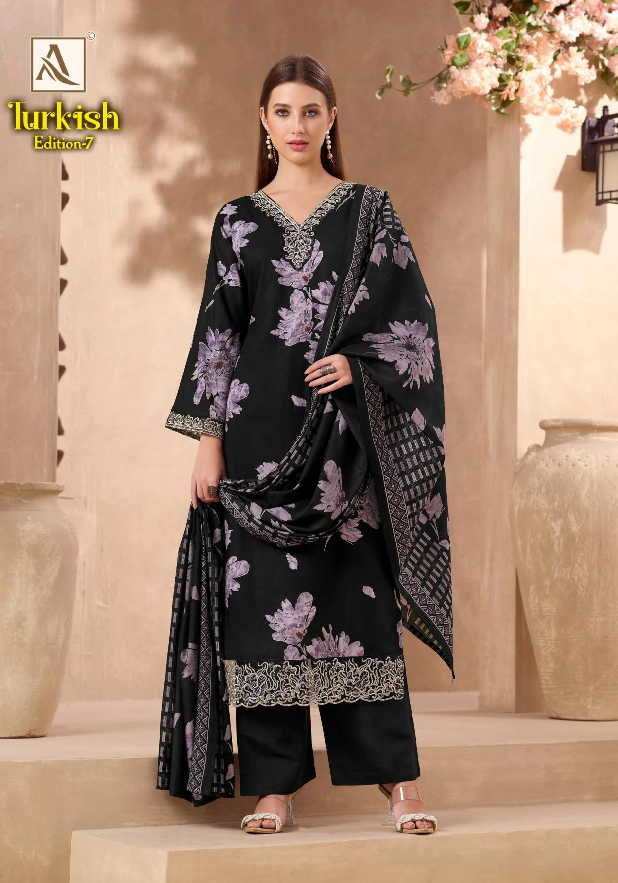 TURKISH VOL 7 Salwar Suits wholesale VISCOSE RAYON - Ethnicaa thumbnail 12