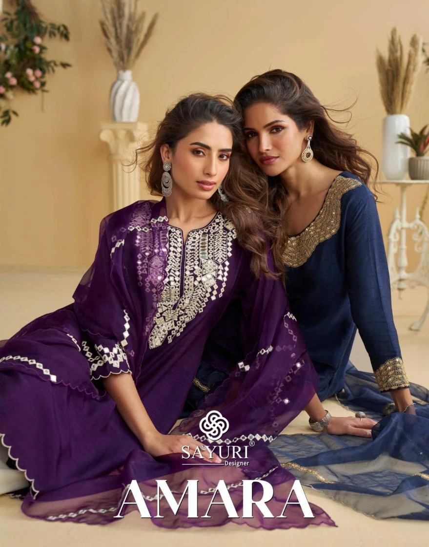 AMARA Readymade Salwar Suits wholesale SILK - Ethnicaa