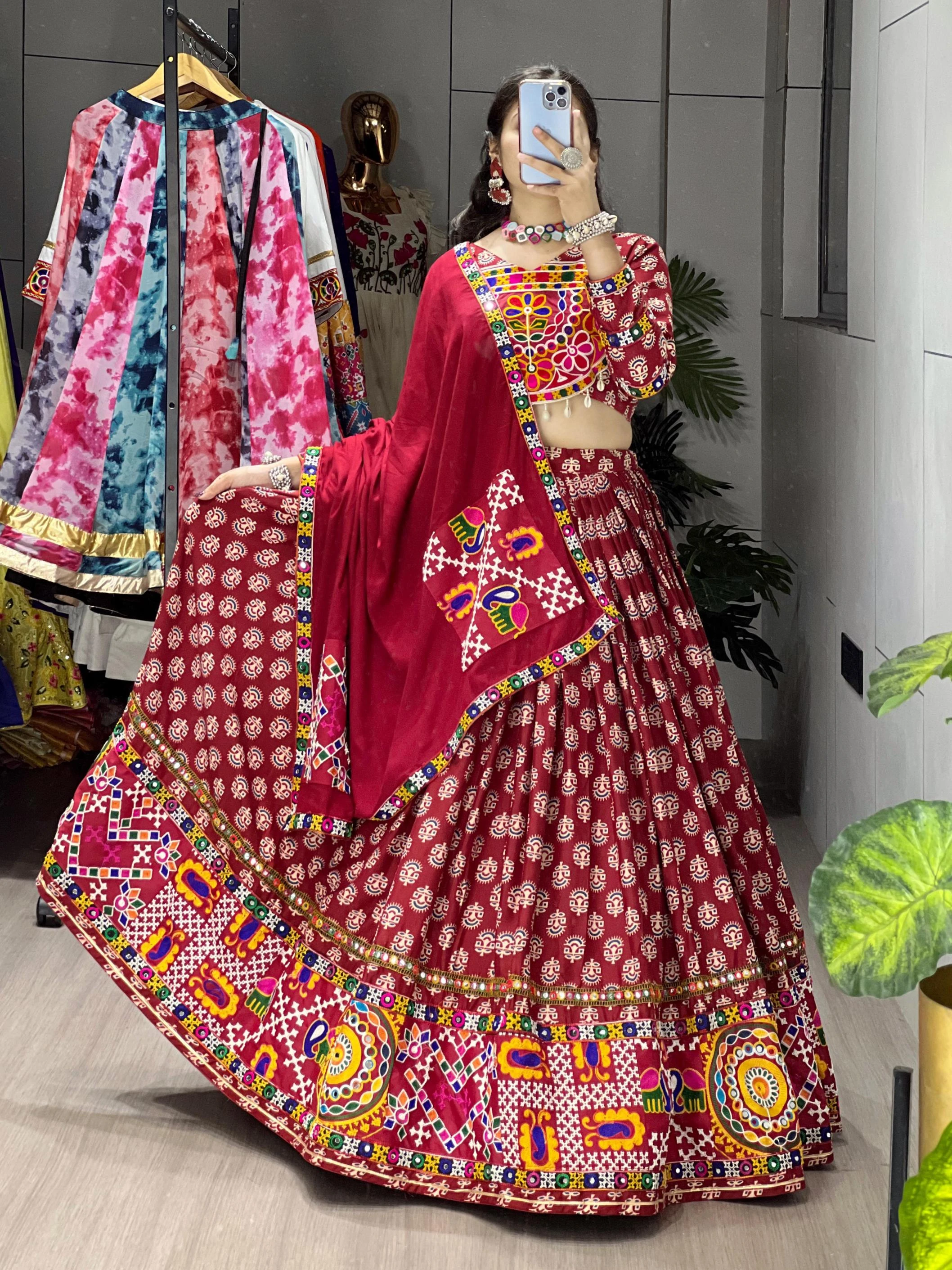 AMBAA Lahanga wholesale Rayon Cotton - Ethnicaa thumbnail 6