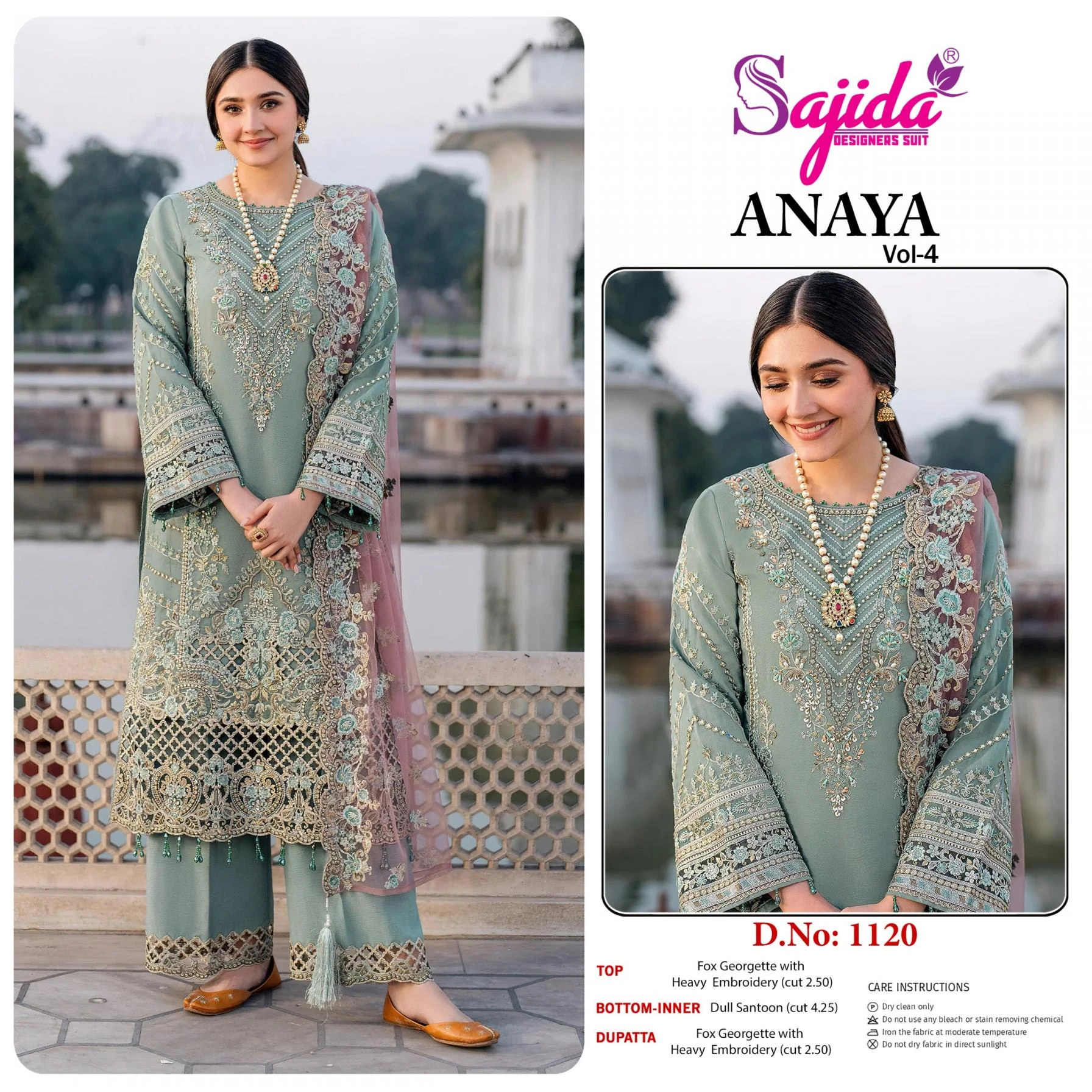 ANAYA VOL 4 Salwar Suits wholesale GEORGETTE - Ethnicaa