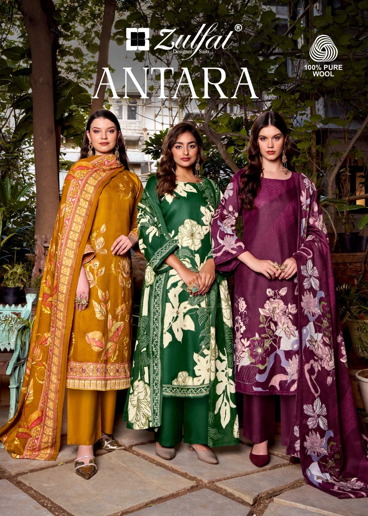 ANTARA Readymade Salwar Suits wholesale WOOLLEN PASHMINA - Ethnicaa thumbnail 2