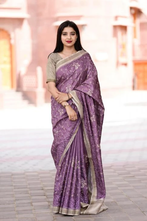 ANUPAMA Sarees wholesale TUSSER COTTON - Ethnicaa thumbnail 7