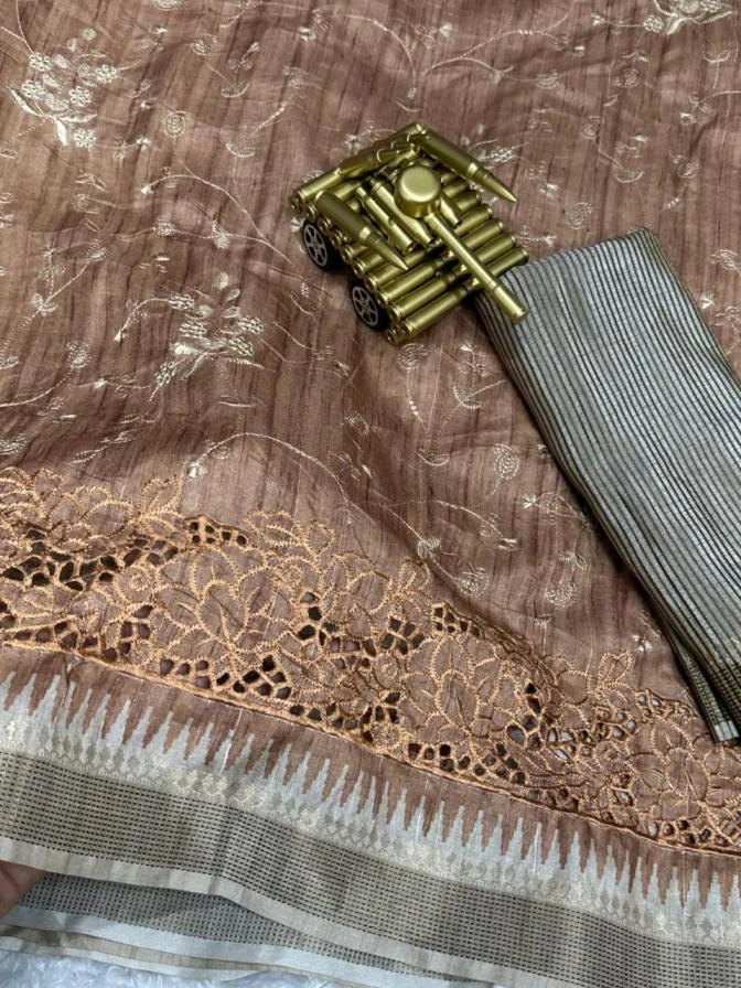 ANUPAMA Sarees wholesale TUSSER COTTON - Ethnicaa thumbnail 14