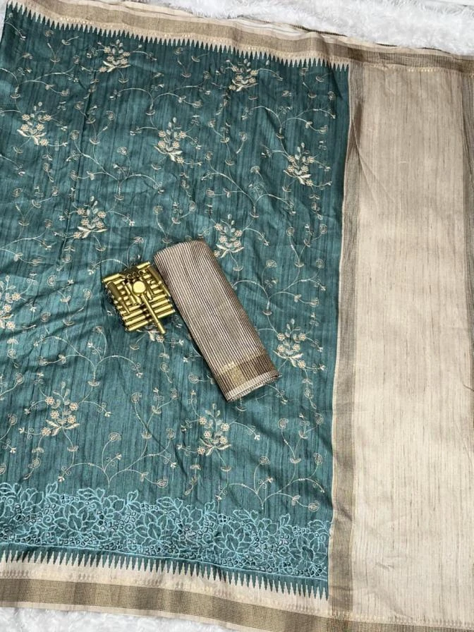 ANUPAMA Sarees wholesale TUSSER COTTON - Ethnicaa thumbnail 21