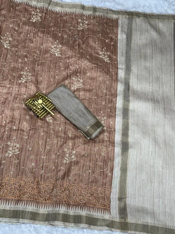 ANUPAMA Sarees wholesale TUSSER COTTON - Ethnicaa thumbnail 18