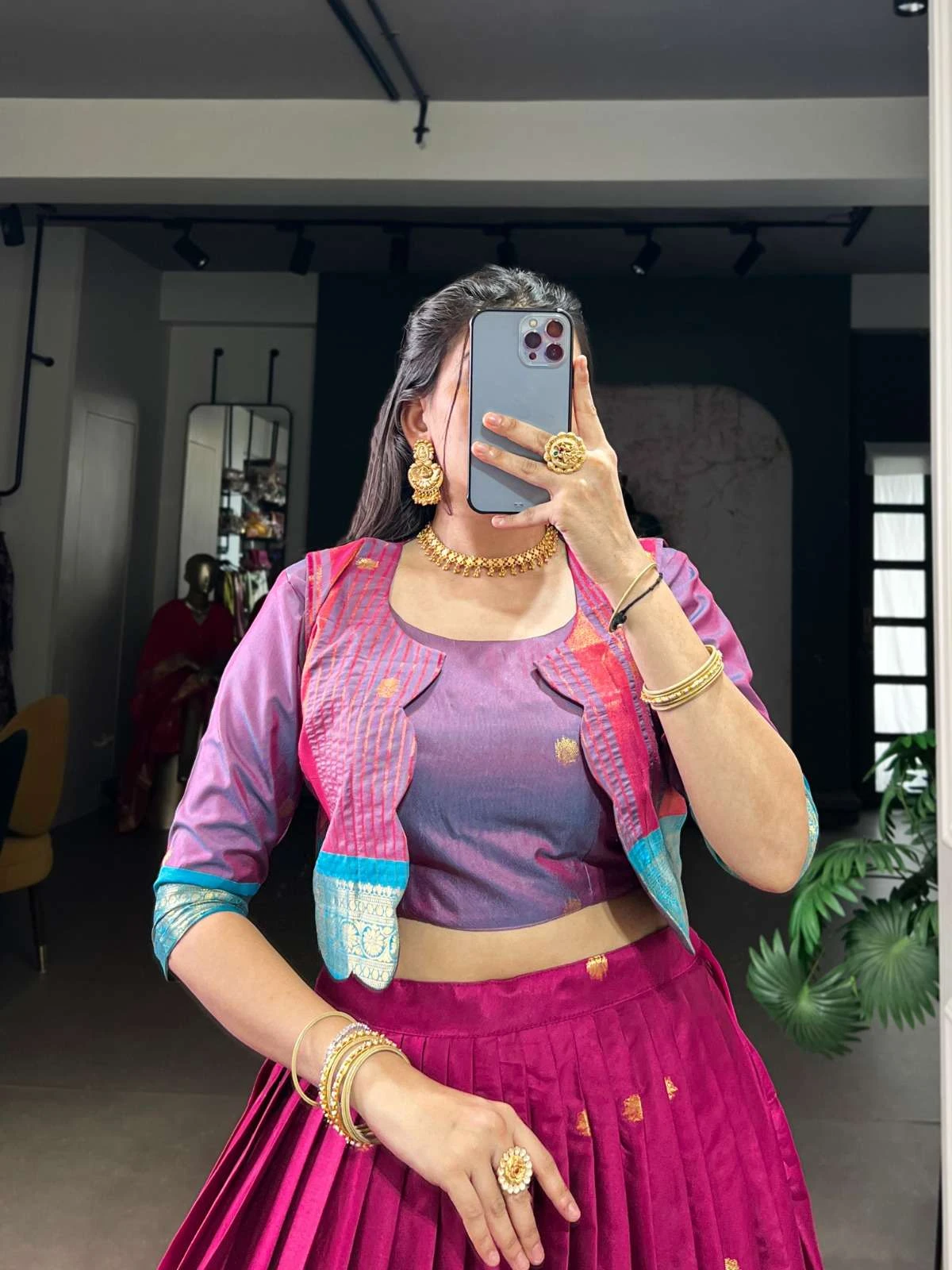 ANUSHNA Lahanga wholesale POLY COTTON - Ethnicaa thumbnail 3