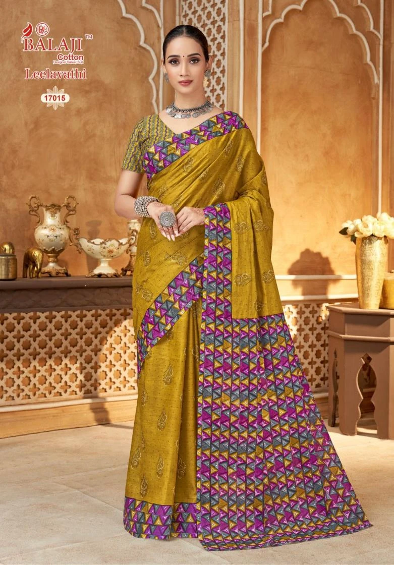 LEELAVATHI VOL 17 Sarees wholesale COTTON - Ethnicaa