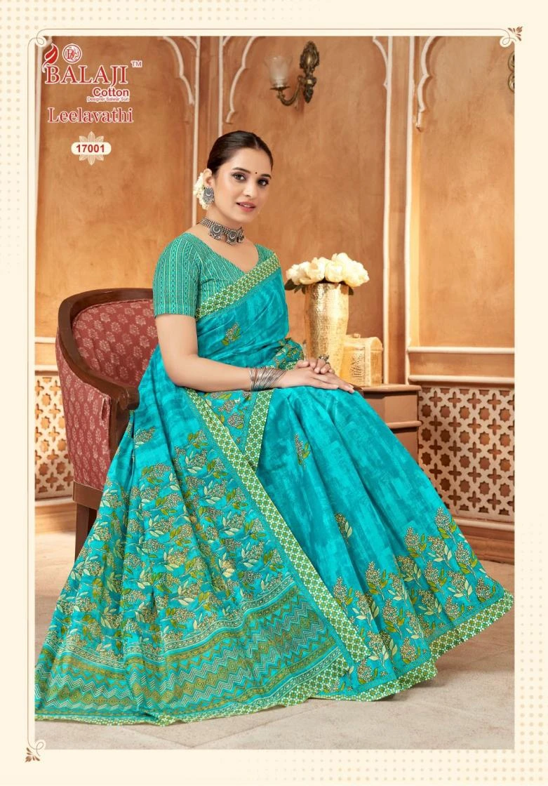 LEELAVATHI VOL 17 Sarees wholesale COTTON - Ethnicaa thumbnail 8