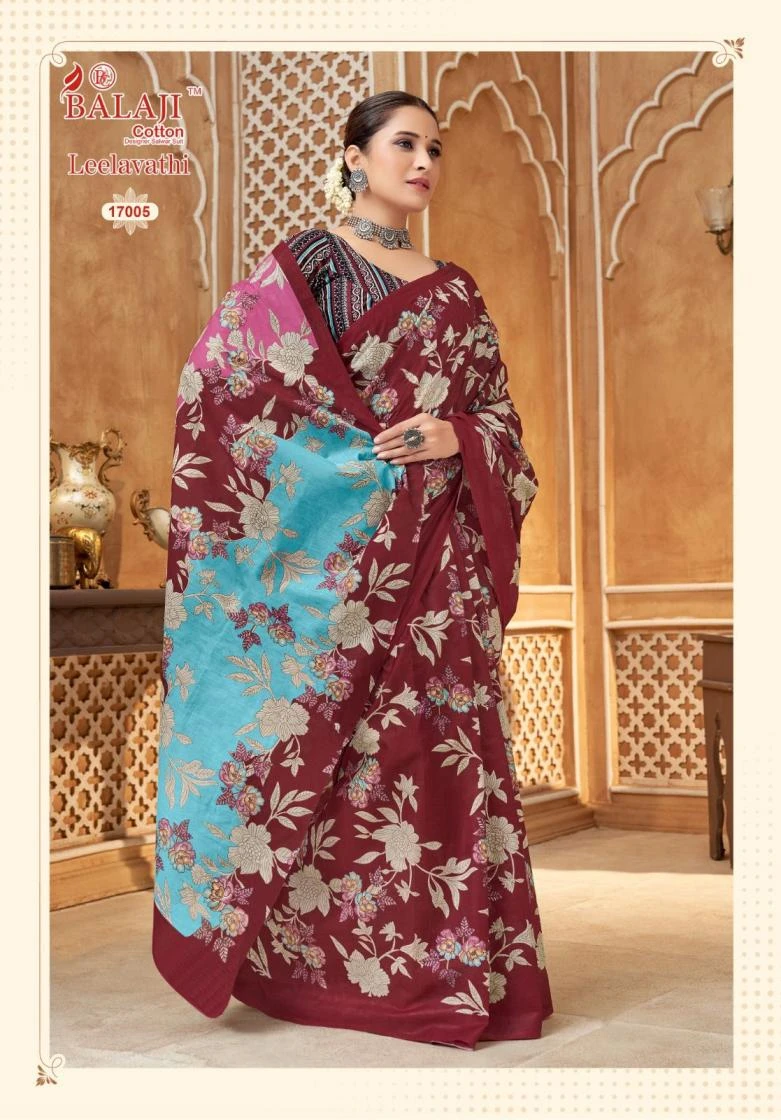 LEELAVATHI VOL 17 Sarees wholesale COTTON - Ethnicaa thumbnail 2