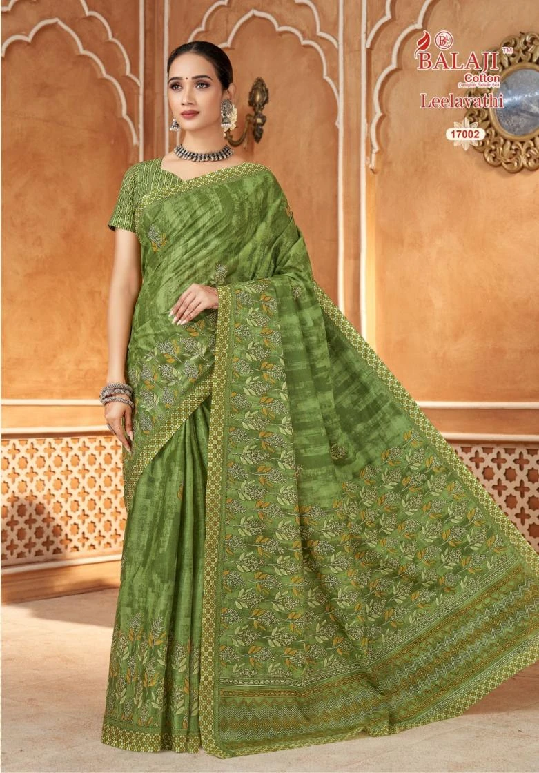 LEELAVATHI VOL 17 Sarees wholesale COTTON - Ethnicaa thumbnail 3