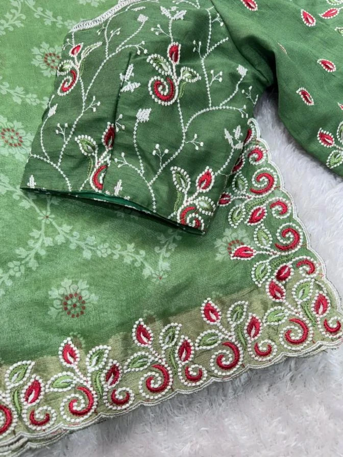 BARFI Sarees wholesale COTTON SATIN - Ethnicaa thumbnail 12