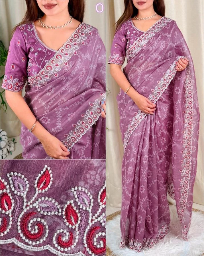 BARFI Sarees wholesale COTTON SATIN - Ethnicaa thumbnail 13