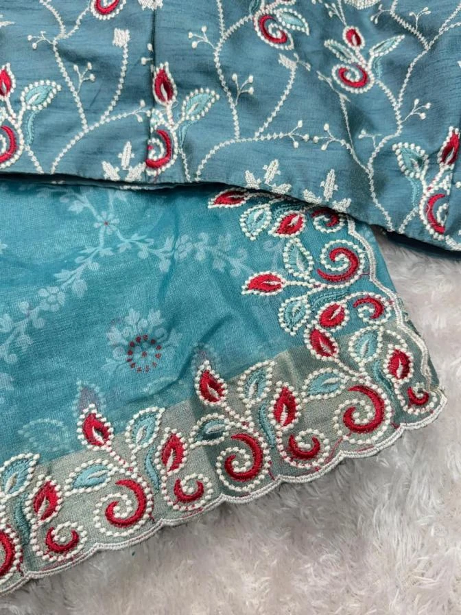 BARFI Sarees wholesale COTTON SATIN - Ethnicaa thumbnail 15