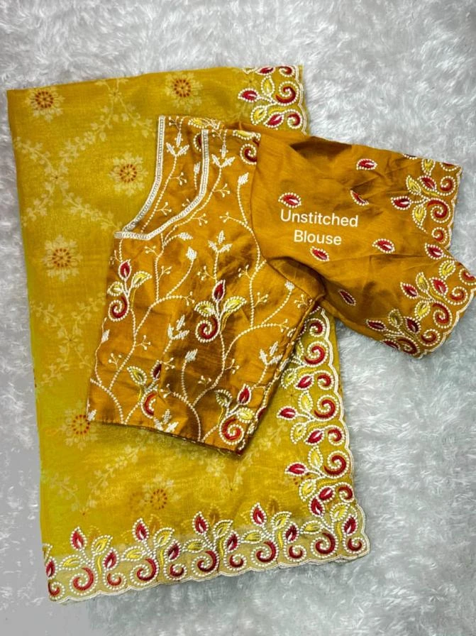 BARFI Sarees wholesale COTTON SATIN - Ethnicaa thumbnail 5