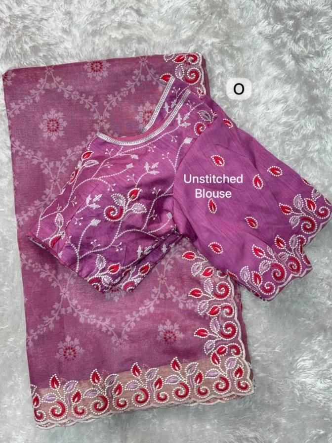 BARFI Sarees wholesale COTTON SATIN - Ethnicaa thumbnail 4