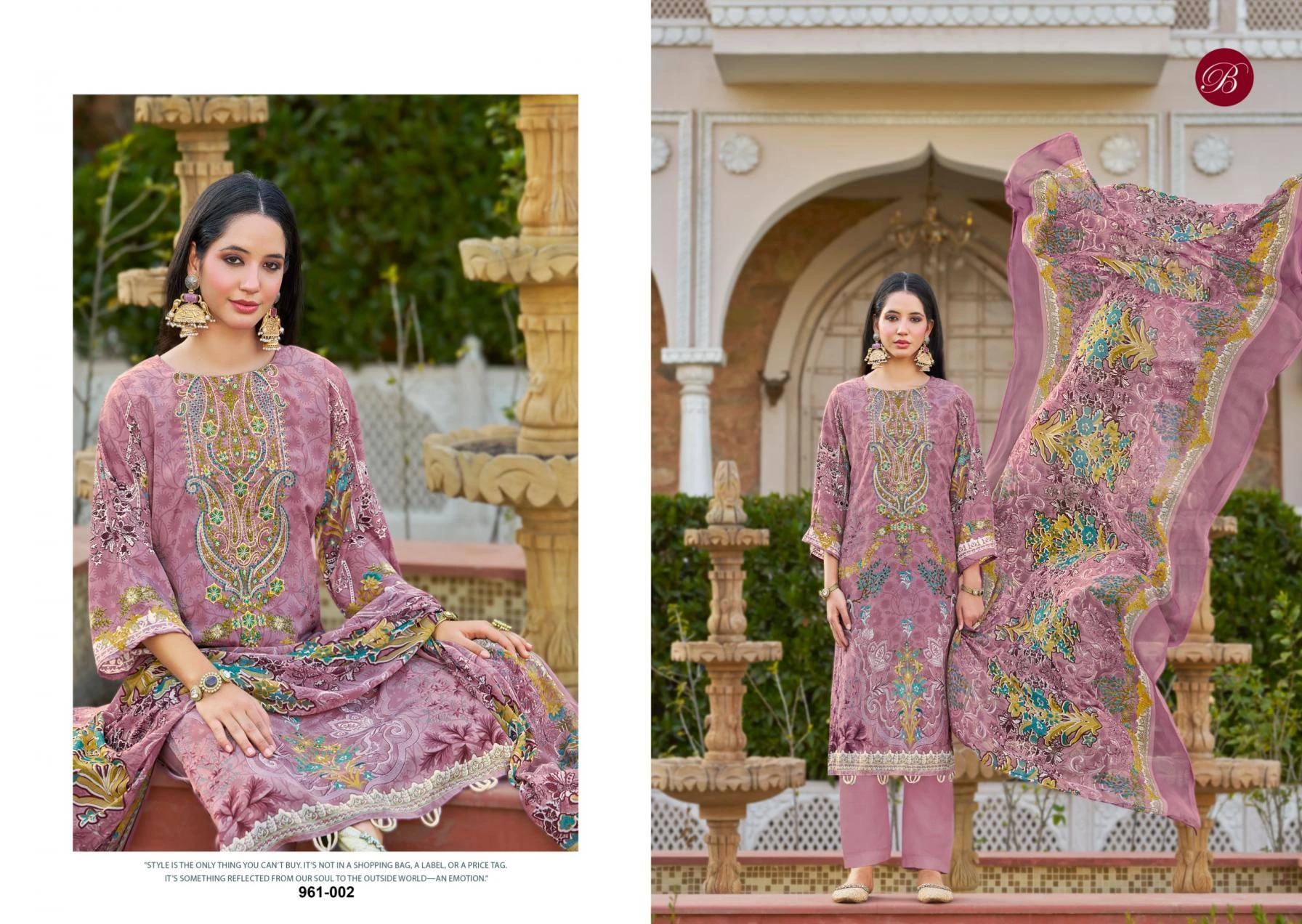 GAZAL VOL 2 in PURE CRAPE | Readymade Salwar Suits | Ethnicaa Wholesale thumbnail 3