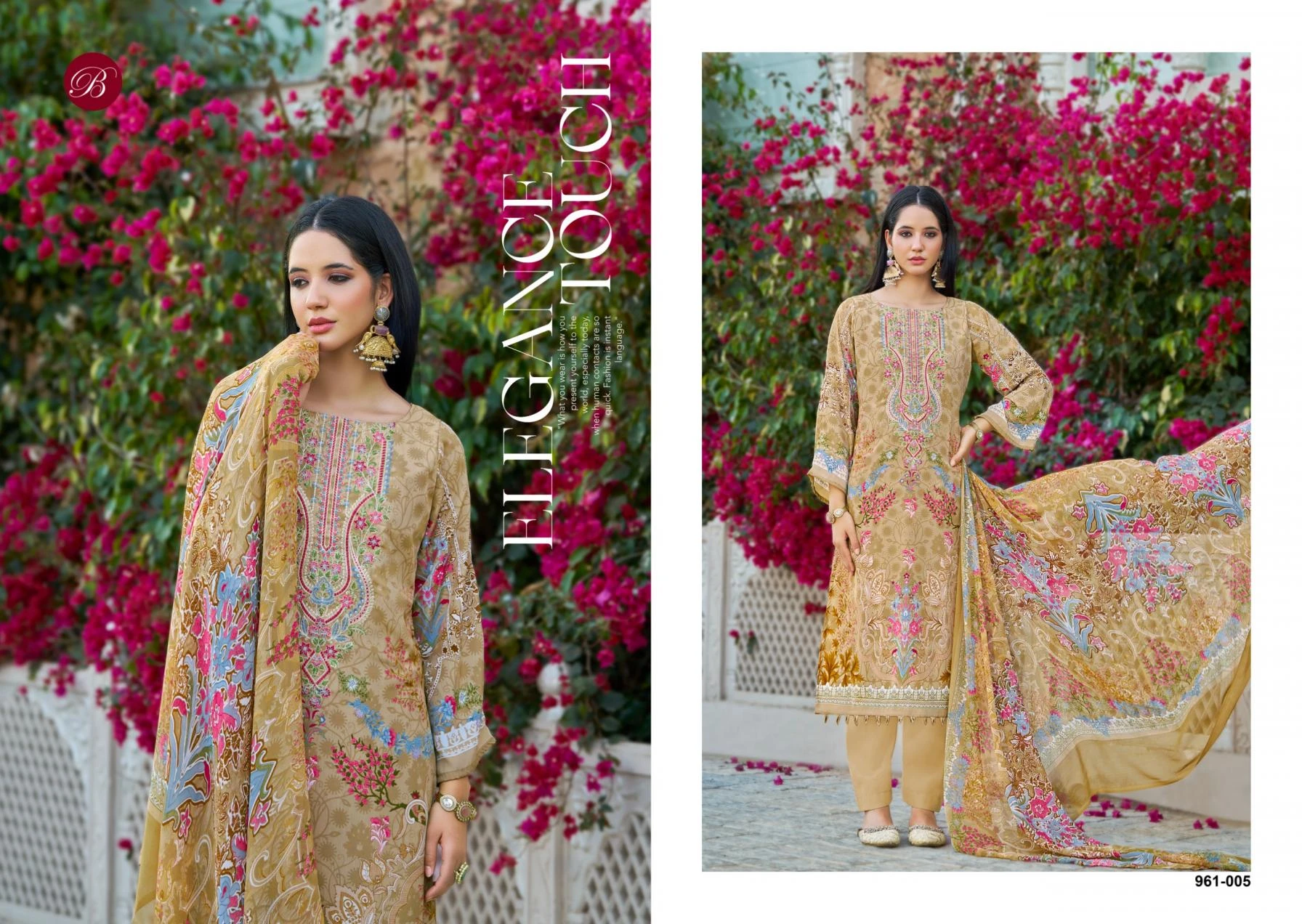 GAZAL VOL 2 in PURE CRAPE | Readymade Salwar Suits | Ethnicaa Wholesale thumbnail 2