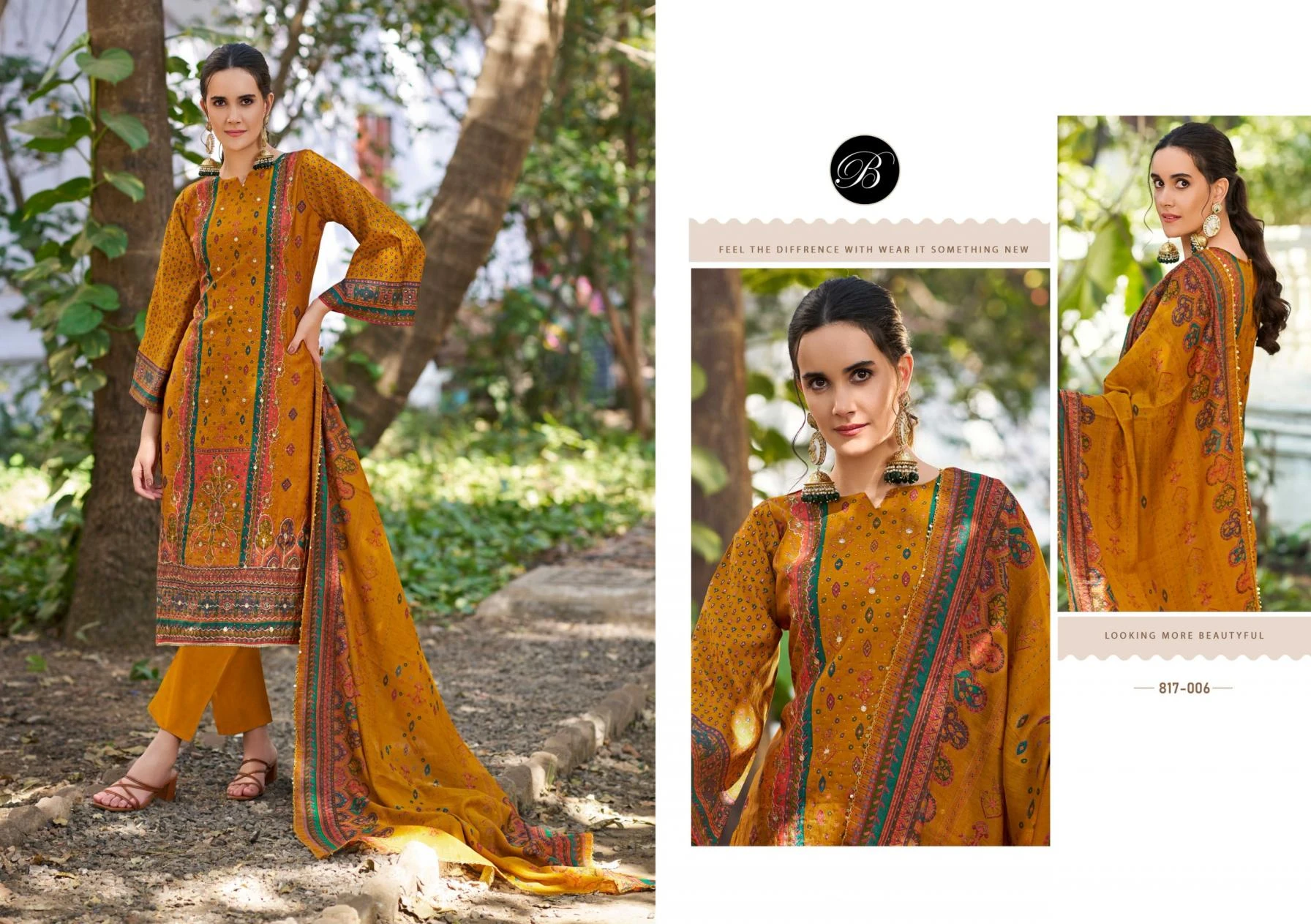 NUSRAT VOL 4 Readymade Salwar Suits wholesale MODAL VISCOSE MUSLIN - Ethnicaa thumbnail 2