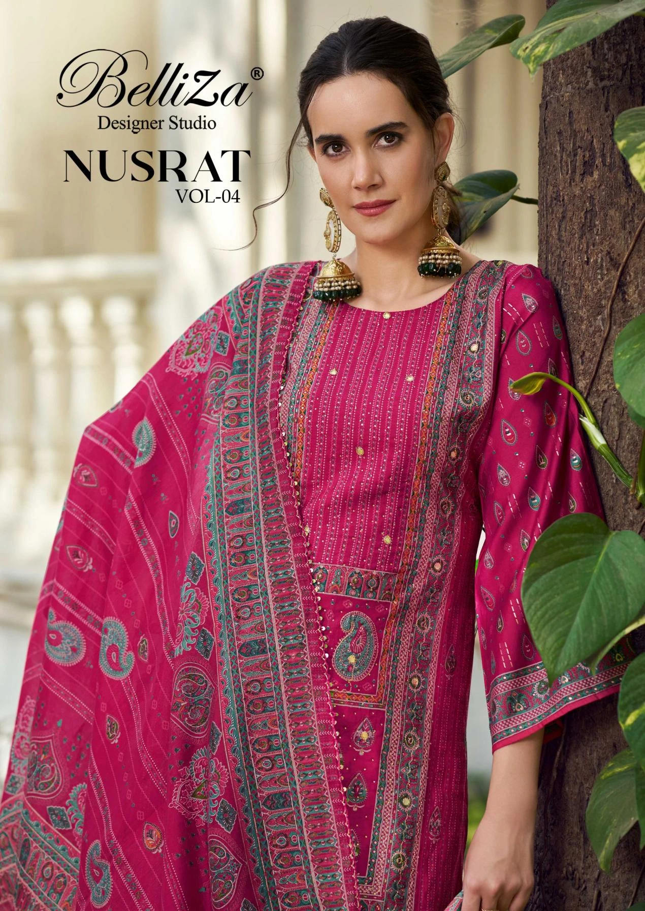 NUSRAT VOL 4 Readymade Salwar Suits wholesale MODAL VISCOSE MUSLIN - Ethnicaa thumbnail 3