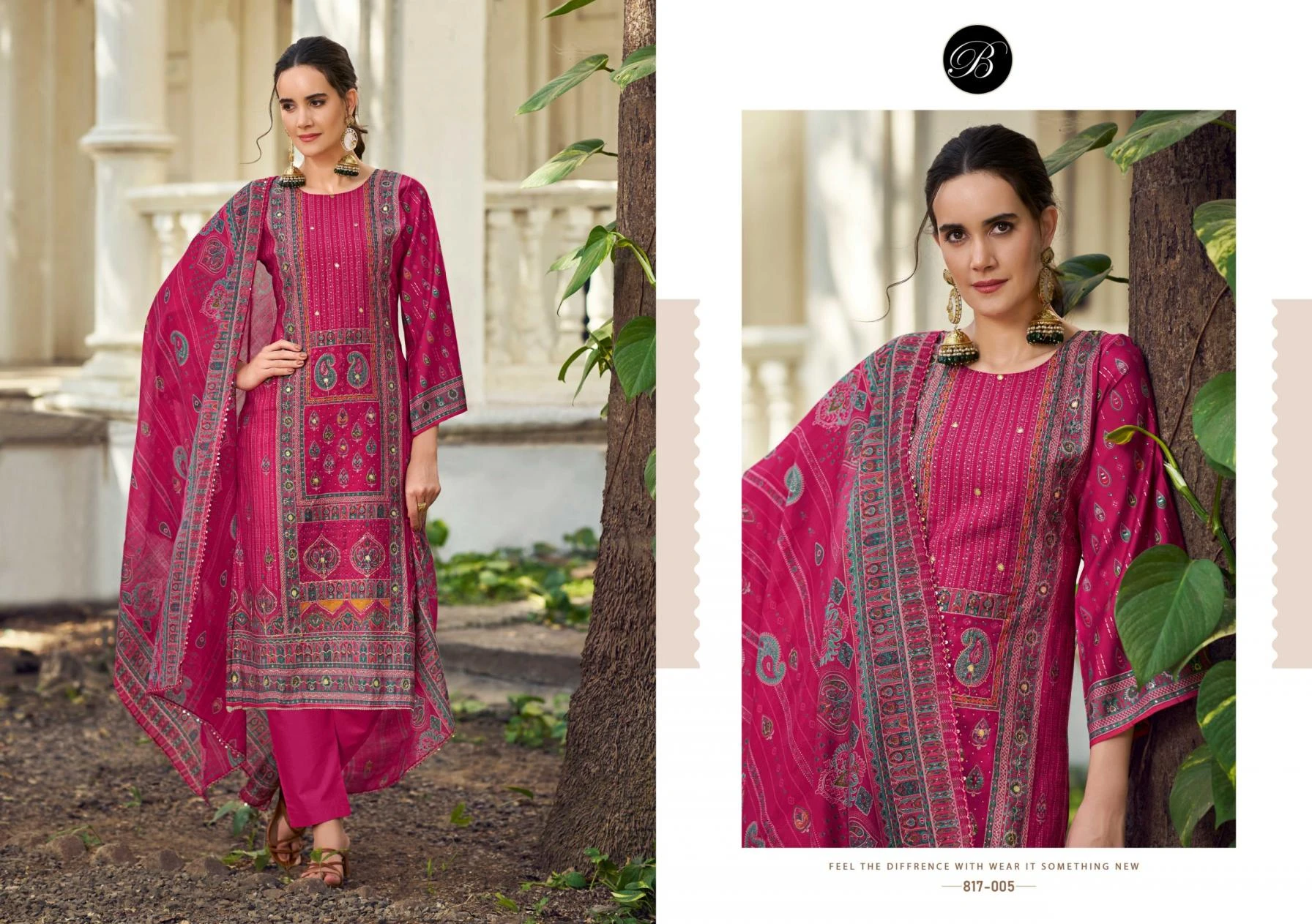 NUSRAT VOL 4 Readymade Salwar Suits wholesale MODAL VISCOSE MUSLIN - Ethnicaa thumbnail 5