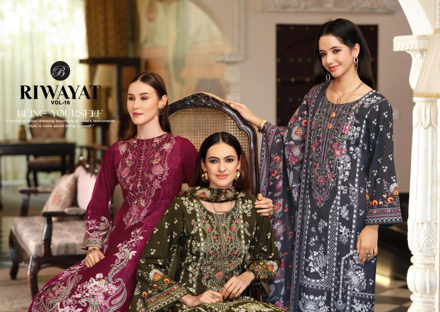RIWAYAT VOL 16 Readymade Salwar Suits wholesale VISCOSE RAYON - Ethnicaa thumbnail 2