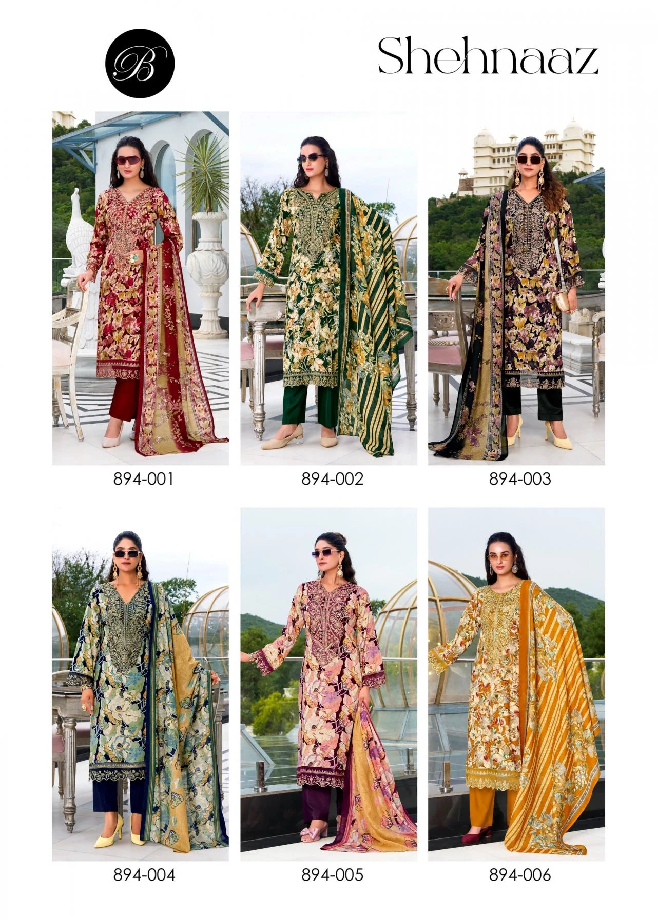 SHEHNAAZ Readymade Salwar Suits wholesale VISCOSE RAYON - Ethnicaa