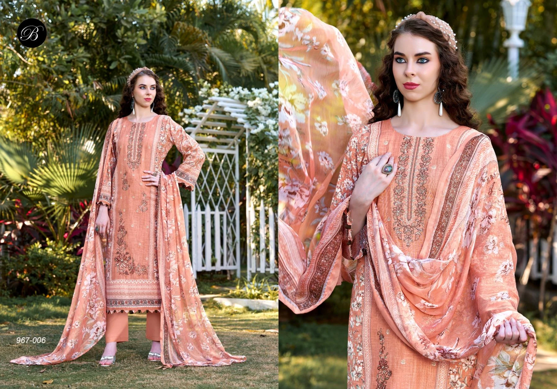 REHAANAA VOL 2 Salwar Suits wholesale COTTON LINEN - Ethnicaa thumbnail 7