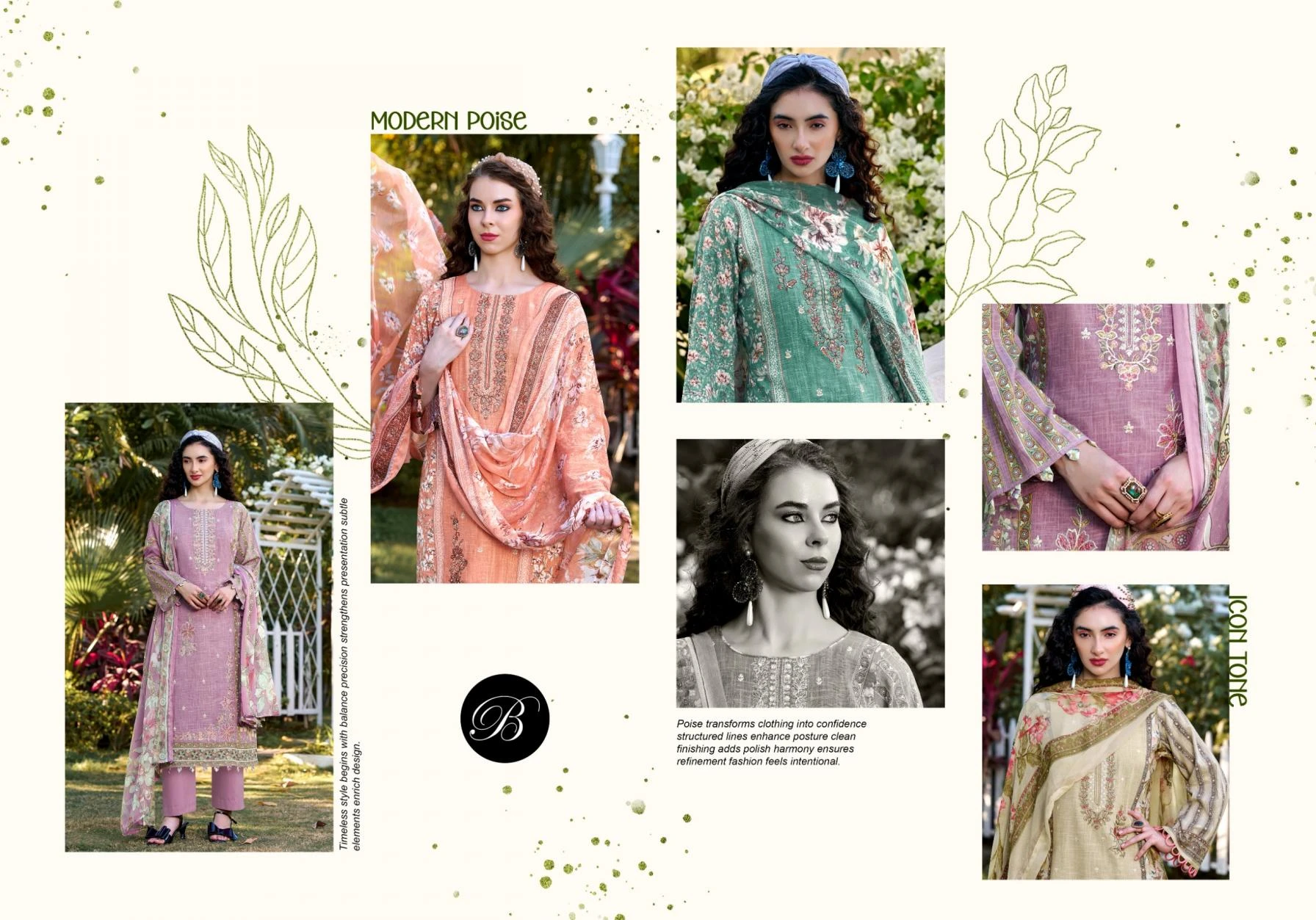 REHAANAA VOL 2 Salwar Suits wholesale COTTON LINEN - Ethnicaa thumbnail 3