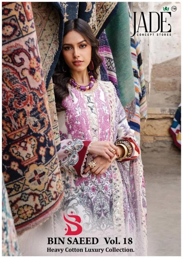 BIN SAEED HEAVY LUXURY VOL 18 Ethnic Wear wholesale COTTON - Ethnicaa thumbnail 2