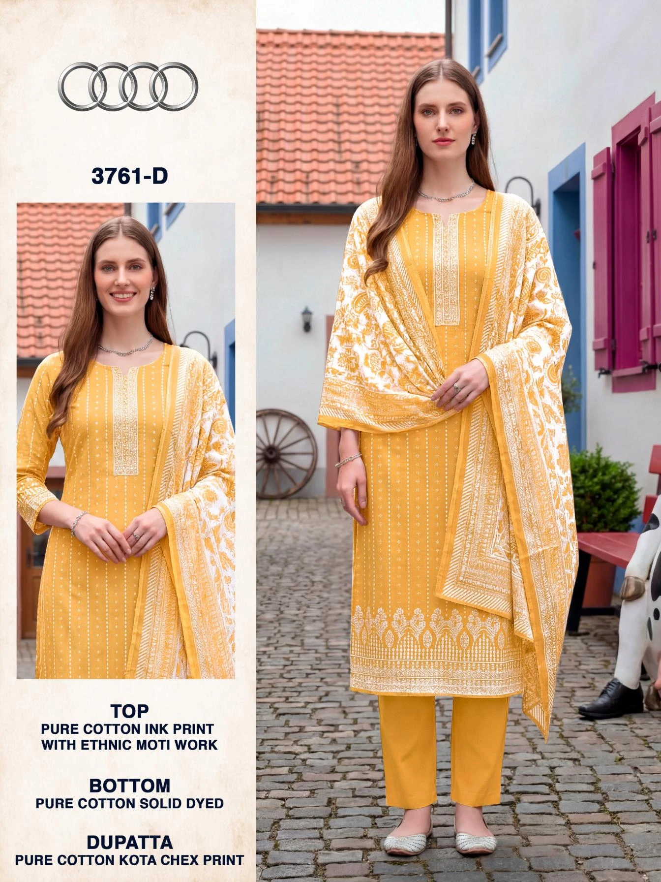 AUDI 3761 Salwar Suits wholesale COTTON - Ethnicaa thumbnail 6