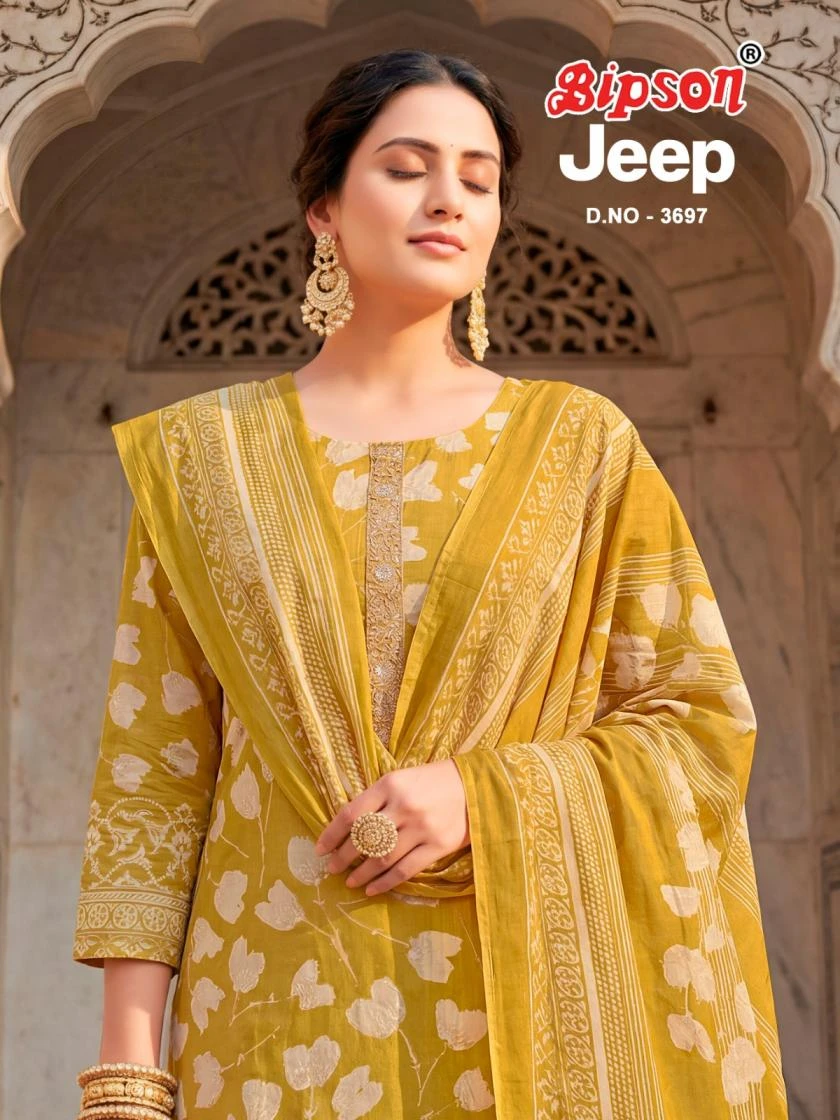 JEEP WRANGLAR 3697 Ethnic Wear wholesale Roman Silk - Ethnicaa thumbnail 2