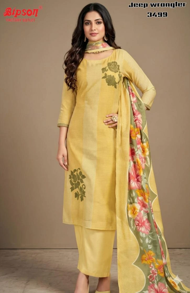 JEEP WRANGLAR 3499 Readymade Salwar Suits wholesale Roman Silk - Ethnicaa thumbnail 4