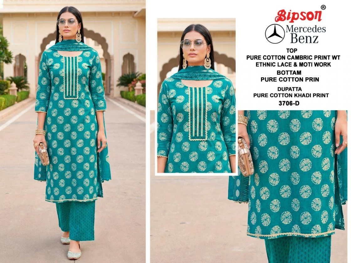 MERCEDES BENZ 3706 Ethnic Wear wholesale COTTON - Ethnicaa