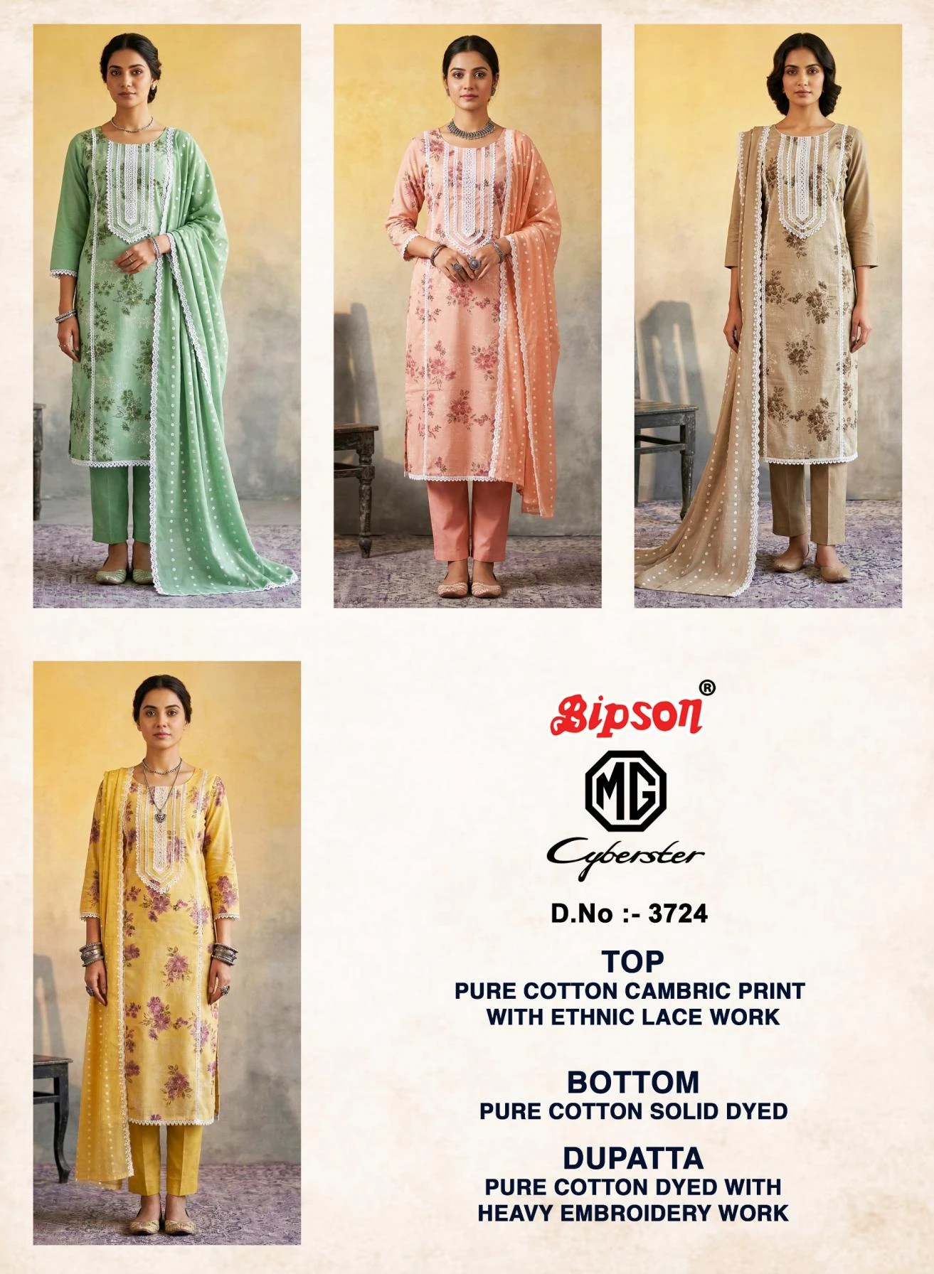 MG CYBERSTER 3724 Ethnic Wear wholesale COTTON - Ethnicaa thumbnail 6