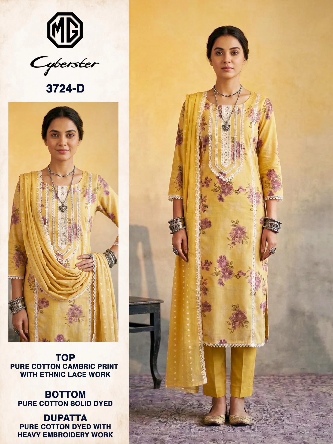 MG CYBERSTER 3724 Ethnic Wear wholesale COTTON - Ethnicaa thumbnail 4