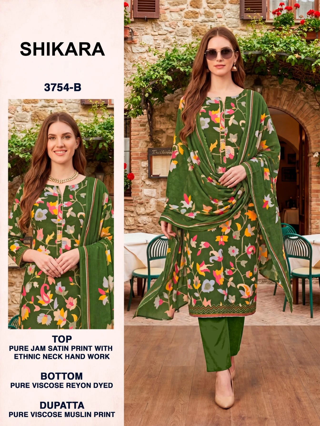 SHIKARA 3754 Ethnic Wear wholesale JAM SATIN - Ethnicaa thumbnail 2