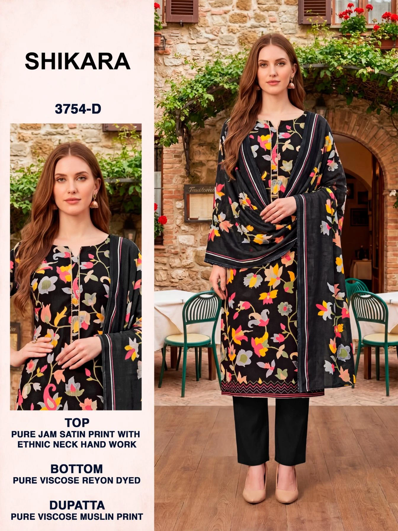 SHIKARA 3754 Ethnic Wear wholesale JAM SATIN - Ethnicaa thumbnail 4