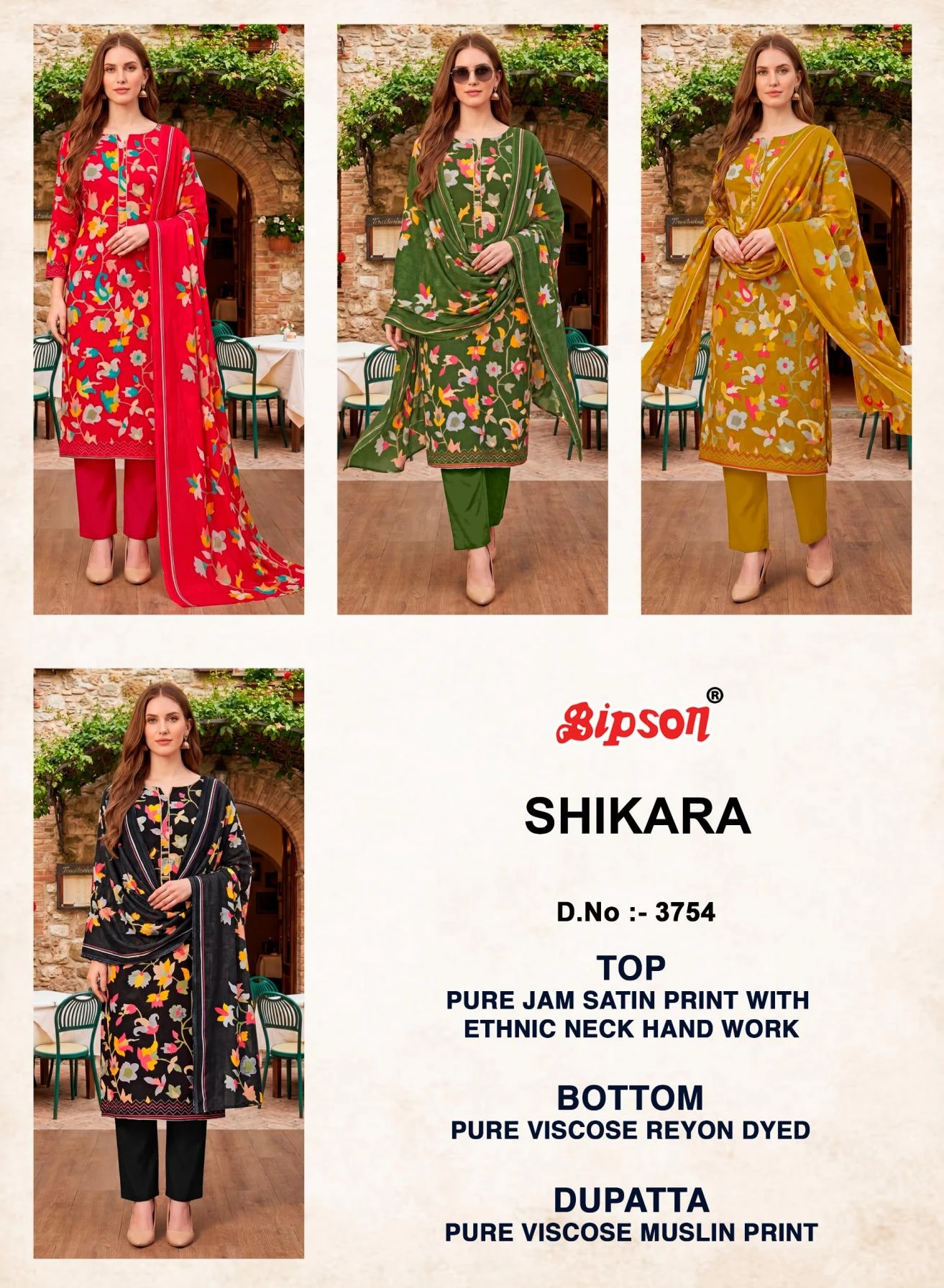 SHIKARA 3754 Ethnic Wear wholesale JAM SATIN - Ethnicaa thumbnail 5