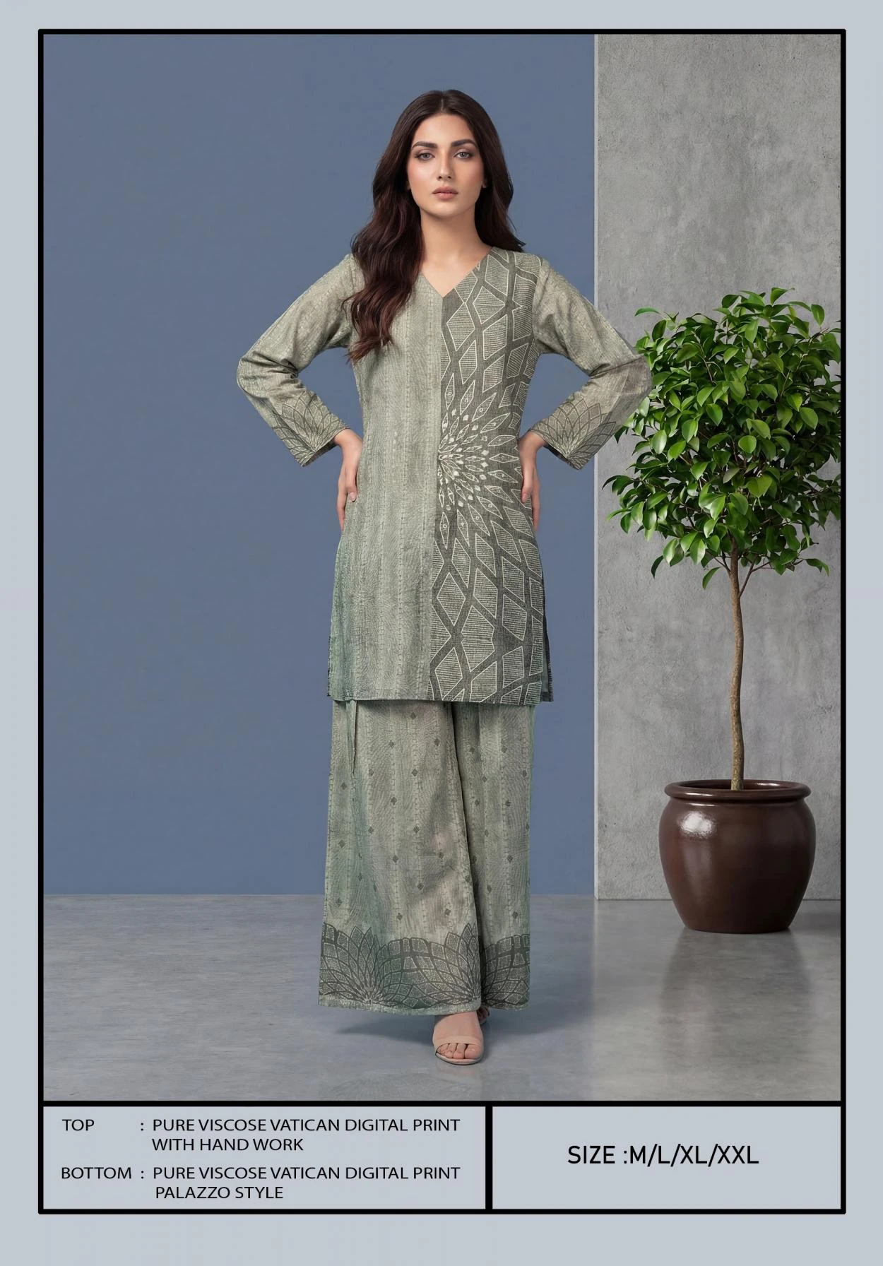 viscose vatican 2 pcs Ethnic Wear wholesale VISCOSE VATICAN - Ethnicaa thumbnail 4