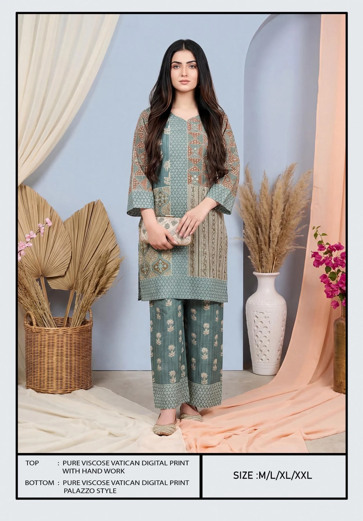 viscose vatican 2 pcs Ethnic Wear wholesale VISCOSE VATICAN - Ethnicaa thumbnail 2