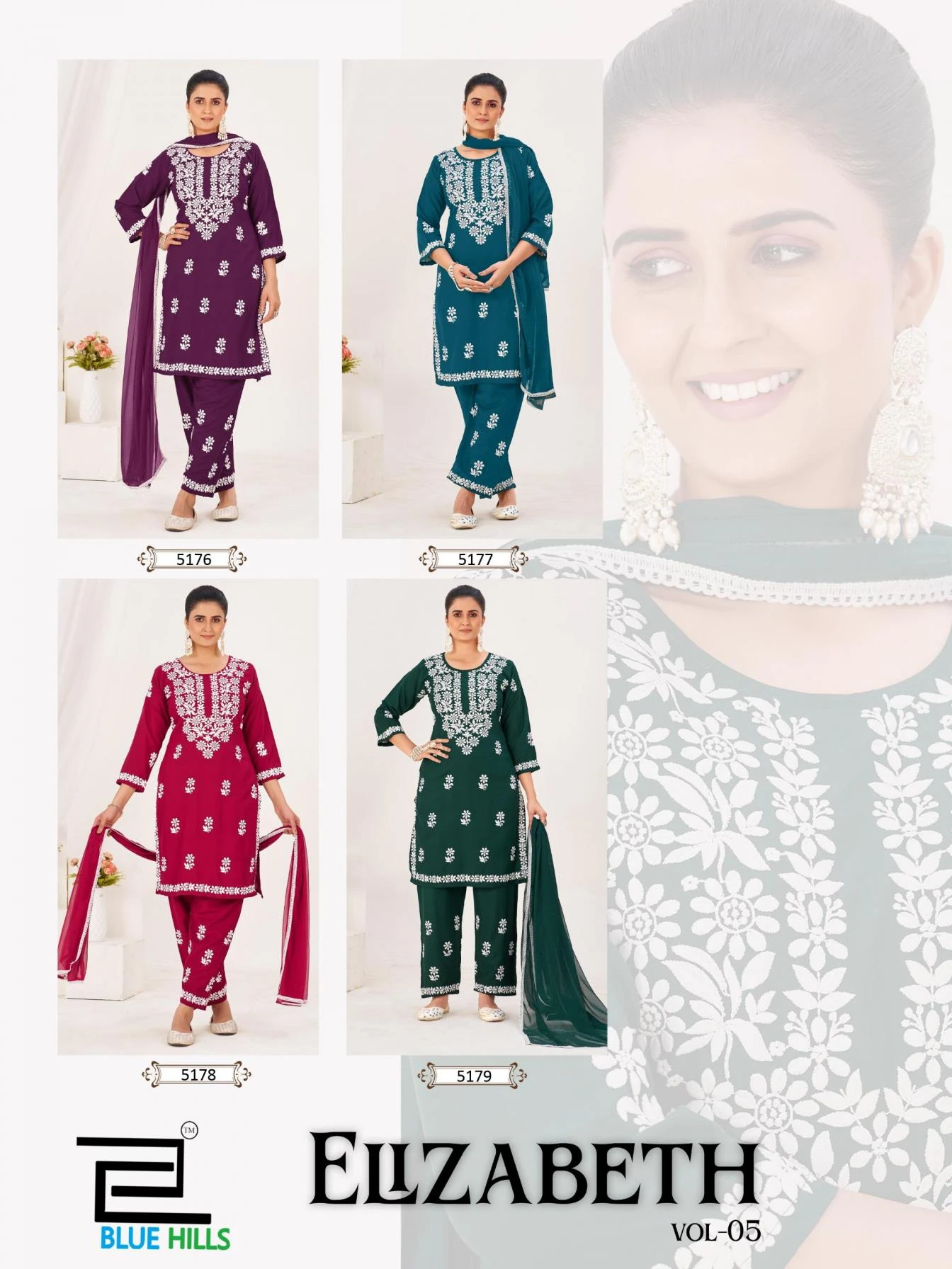 ELIZABETH VOL 5 Ethnic Wear wholesale RAYON - Ethnicaa thumbnail 5