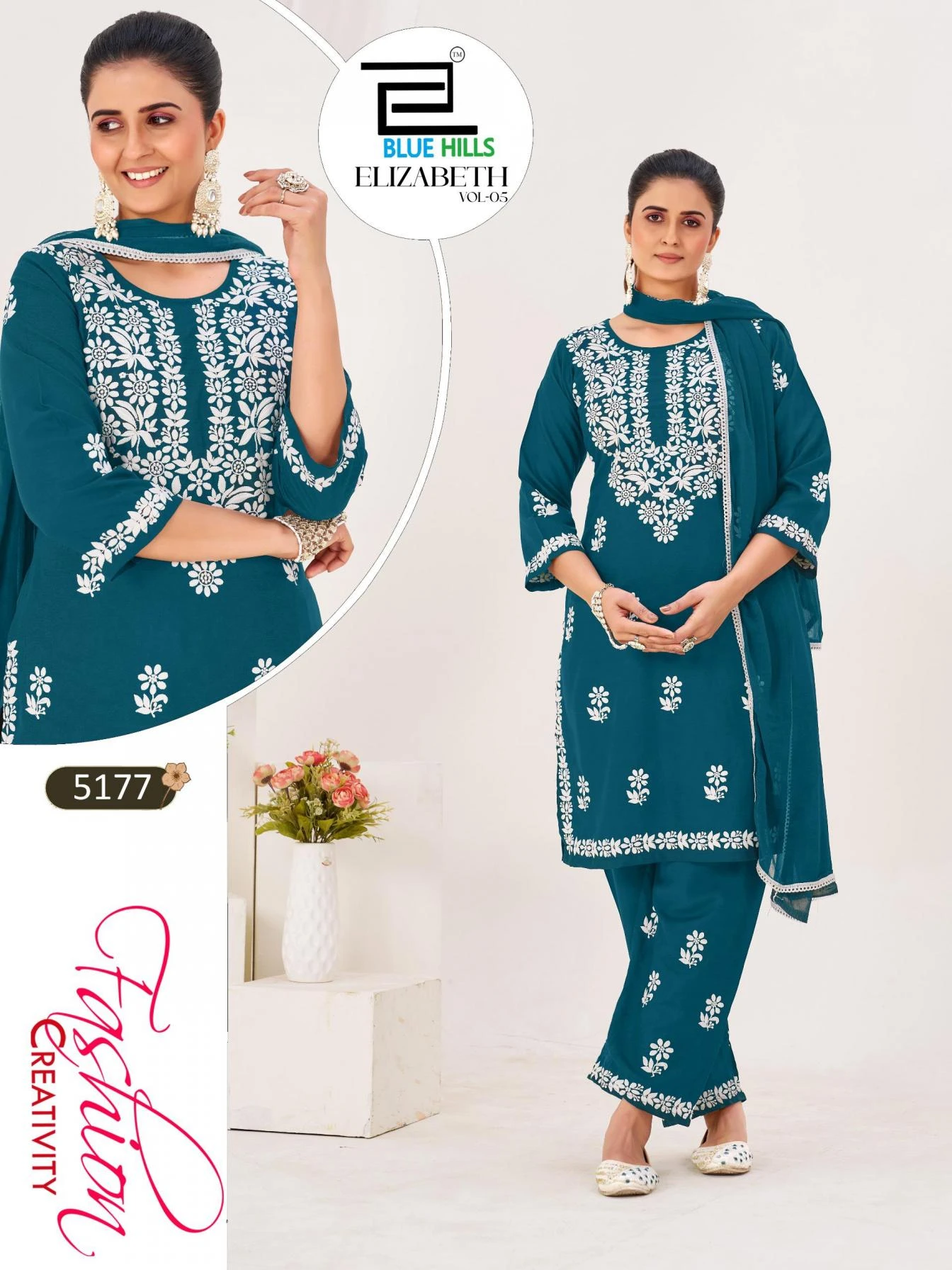 ELIZABETH VOL 5 Ethnic Wear wholesale RAYON - Ethnicaa thumbnail 4