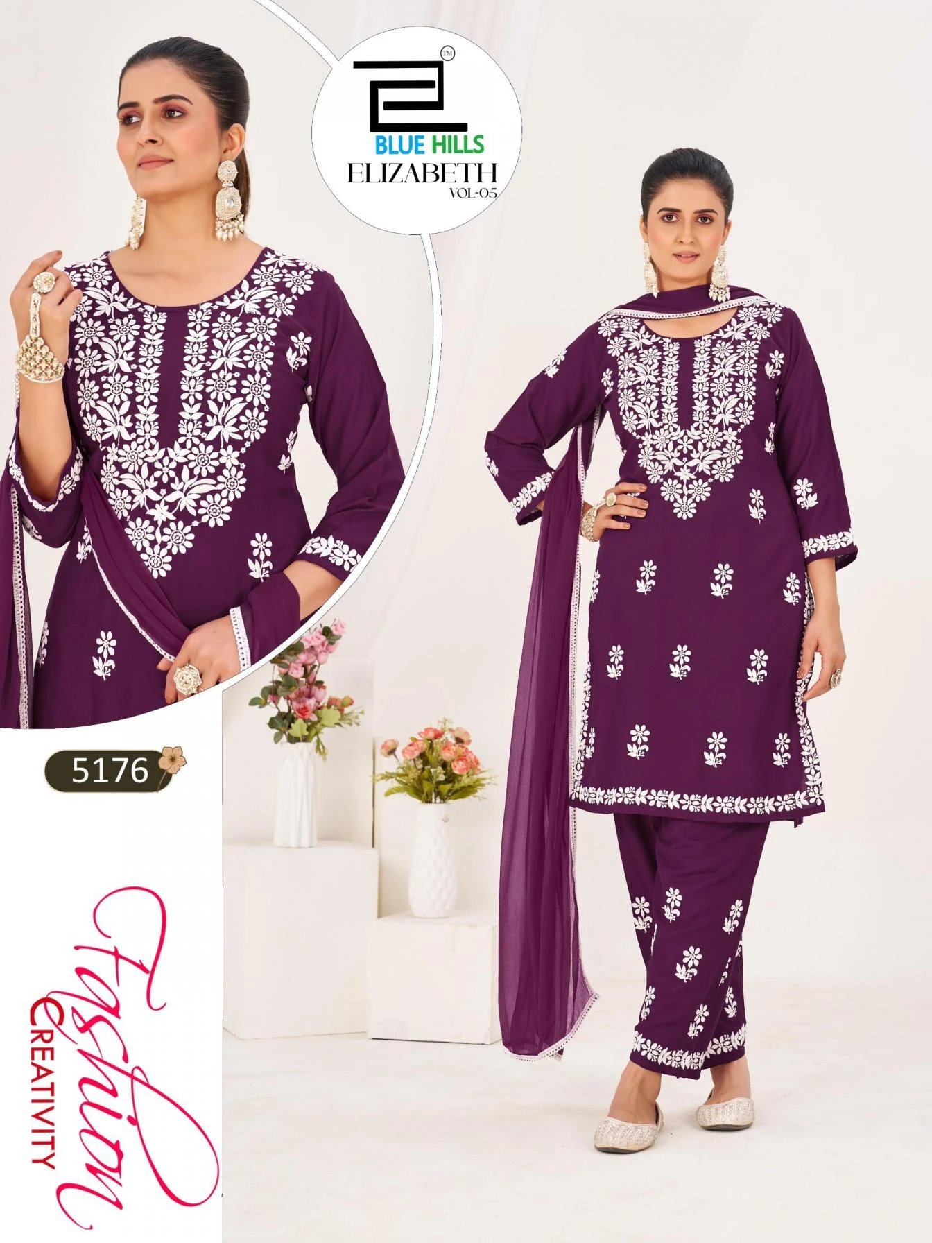 ELIZABETH VOL 5 Ethnic Wear wholesale RAYON - Ethnicaa thumbnail 2