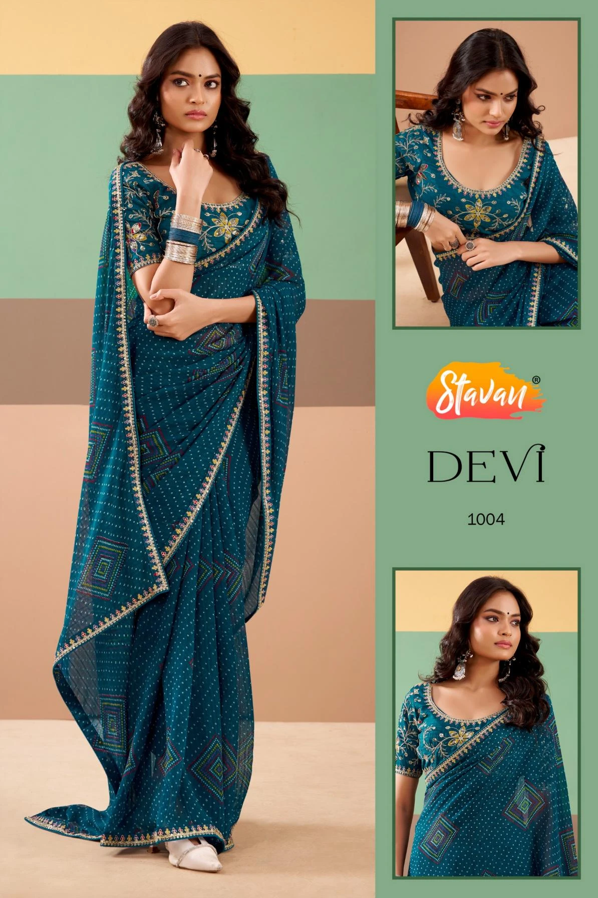 DEVI Sarees wholesale GEORGETTE - Ethnicaa
