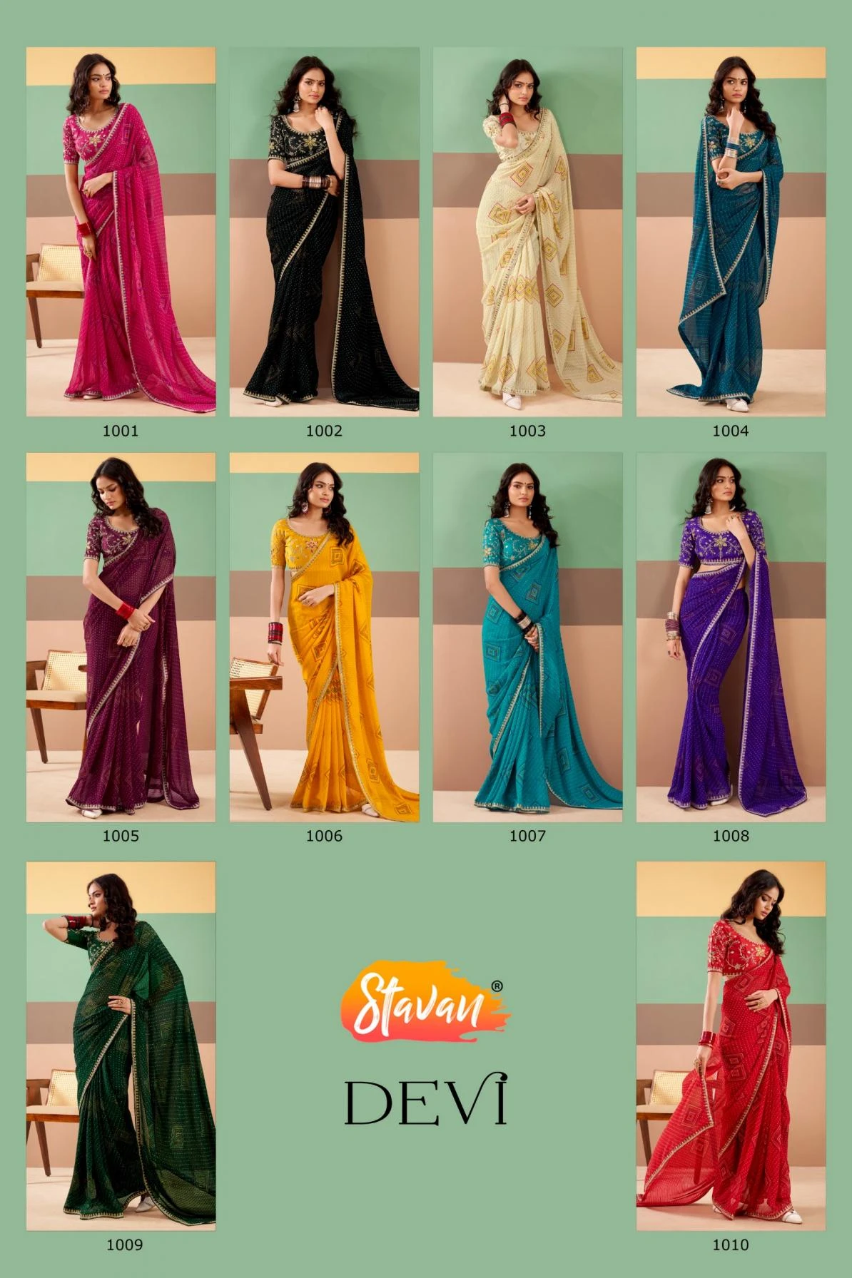 DEVI Sarees wholesale GEORGETTE - Ethnicaa thumbnail 8