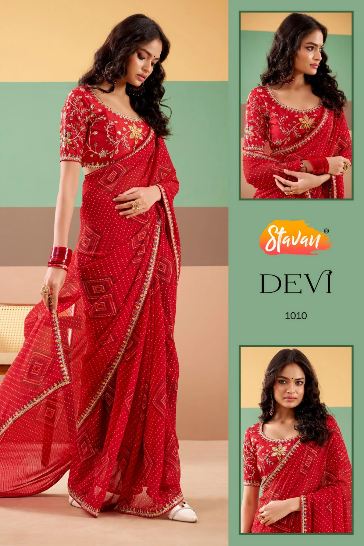 DEVI Sarees wholesale GEORGETTE - Ethnicaa thumbnail 7